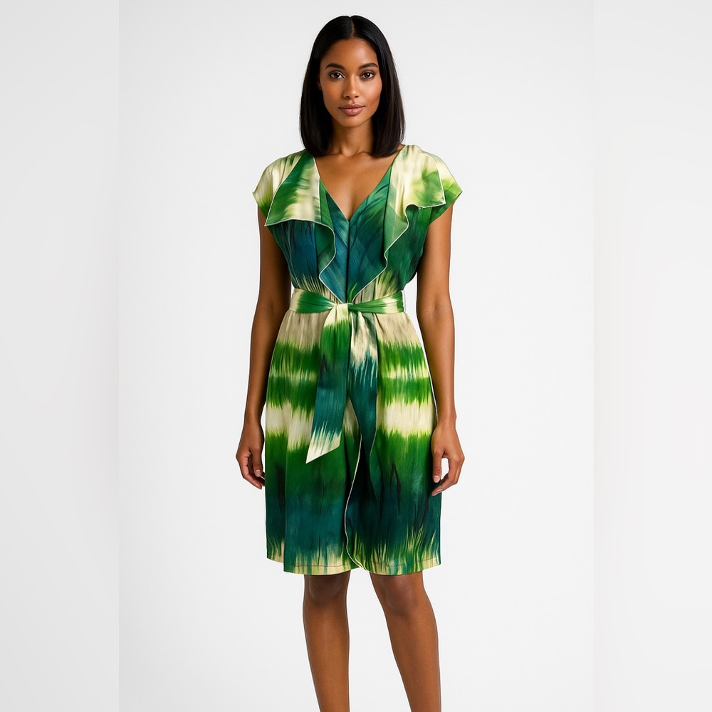 Vintage Y2K Etcetera Lawn 100% Silk Dress